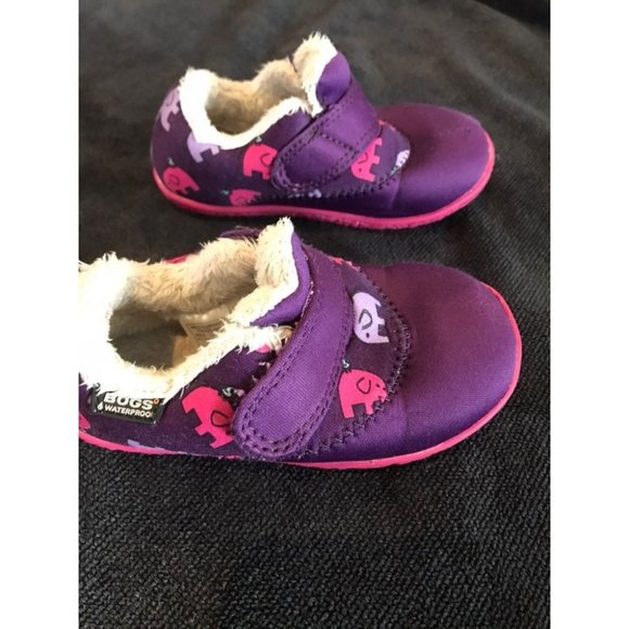 Bogs Little Girl Elephant Size 7 Shoes - Picture 3 of 7